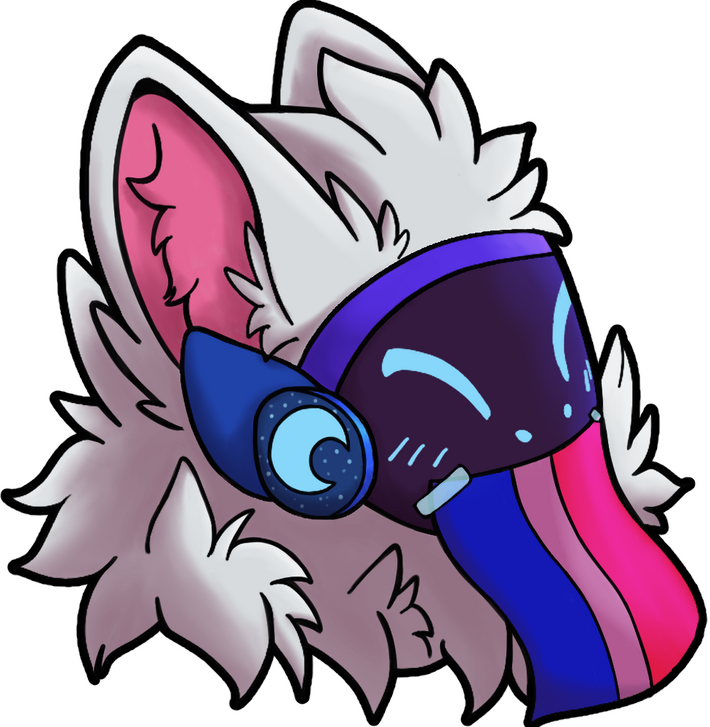 Emote by @JumpMere (Bi flag)